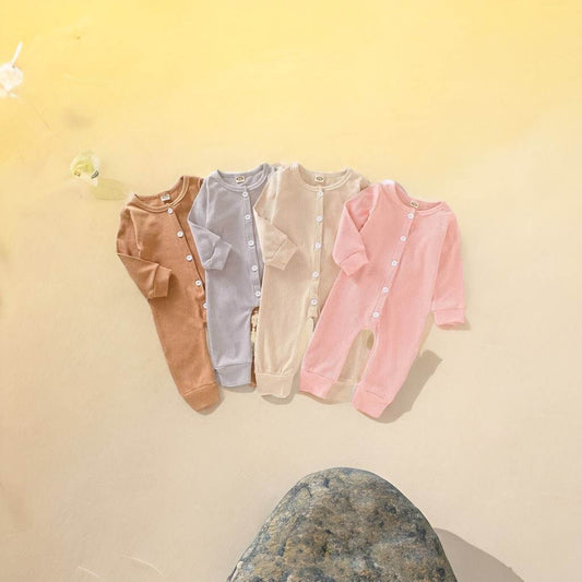 Cozy Cotton Blend Jumpsuit for Babies - Curiosity Cottage