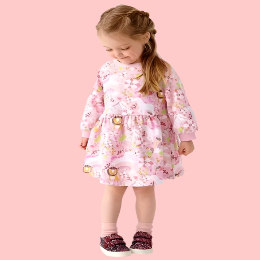 Curiosity Cottage Pink Bright Dress - Curiosity Cottage