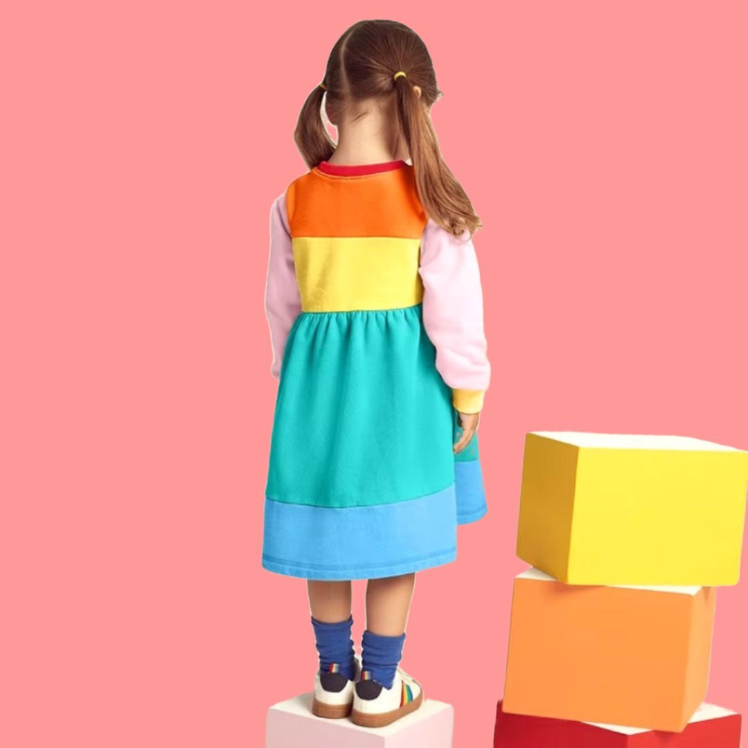 Curiosity Cottage Rainbow Celebration Dress - Curiosity Cottage